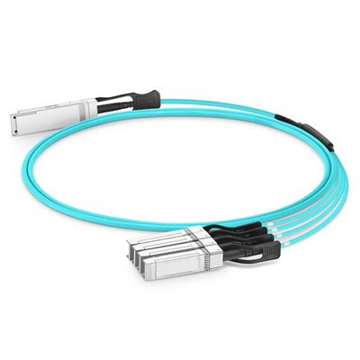 100G QSFP28 έως 4x25G SFP28 AOC 100G QSFP28 Ενεργό οπτικό καλώδιο CE FCC 1-100 m